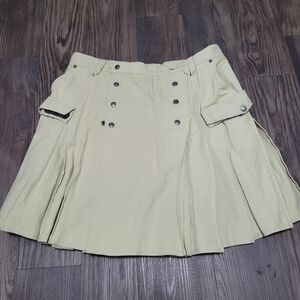 KiltMan Utility Kilt With Cargo Pockets Size 34 Khaki